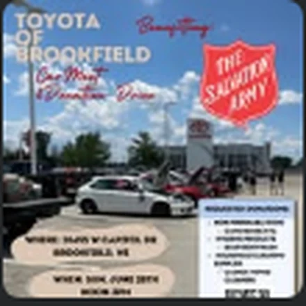 Event artwork for Toyota of Brookfield Car Meet & Donation Drive